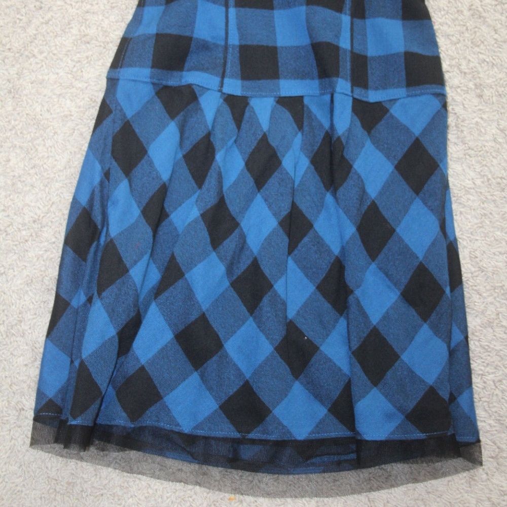 American Eagle Outfitters Plaid Blue Dress sz.0 - Picture 2 of 3